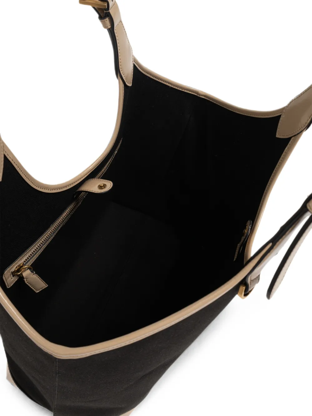 Versace Grote Rivière canvas shopper Zwart