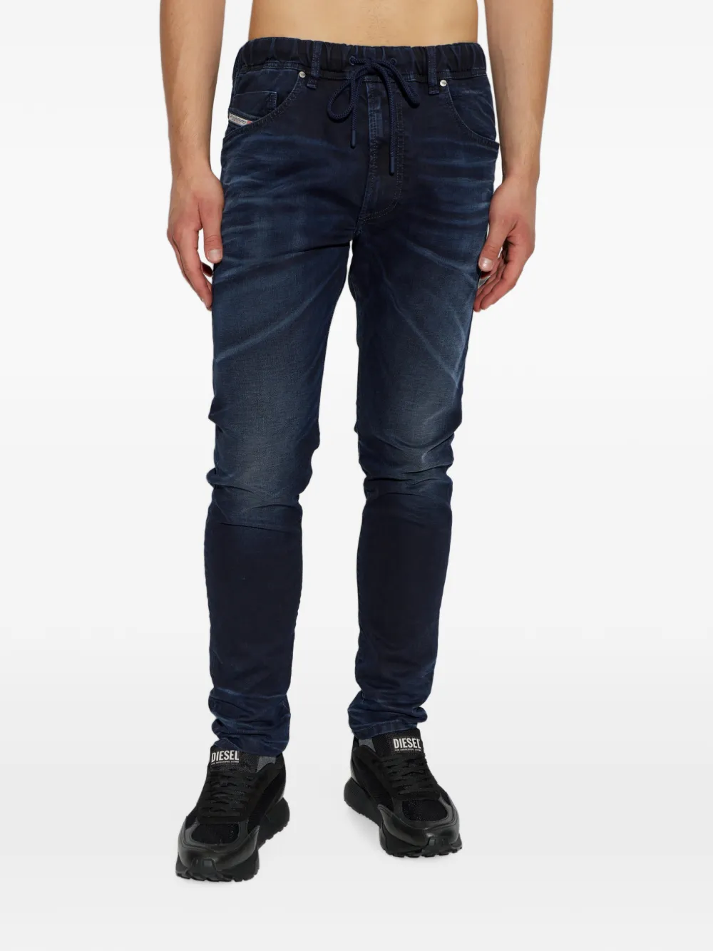 Diesel E-Krooley Jogg jeans met trekkoord Blauw