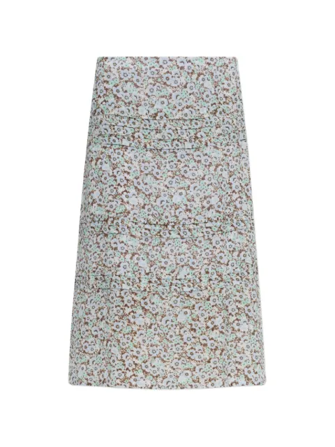 Tory Burch falda midi con diseño acampanado y estampado floral