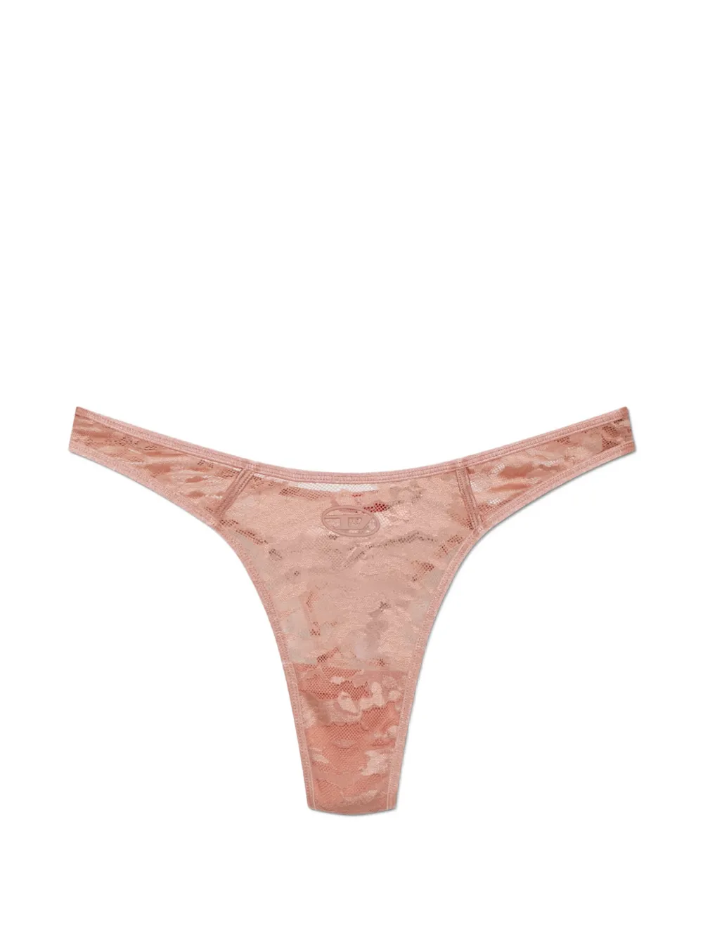Diesel Micro-Punch-Utlt logo-plaque lace thong - Rosa