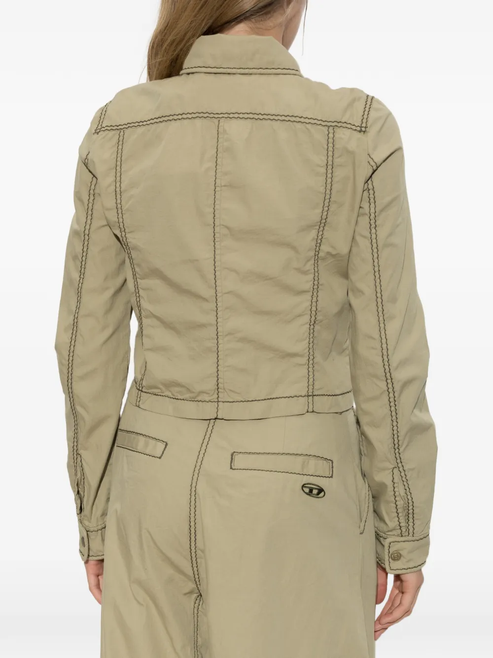 Diesel G-Roovy jack met contrasterende stiksels Groen
