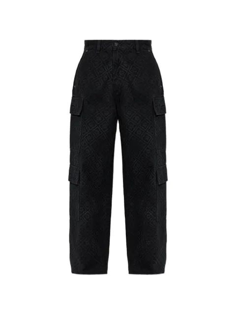 Casablanca monogram-pattern cargo jeans