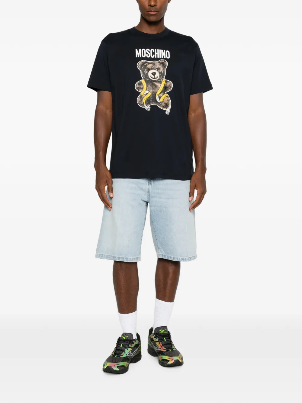 Moschino T-shirt met teddybeerprint Blauw