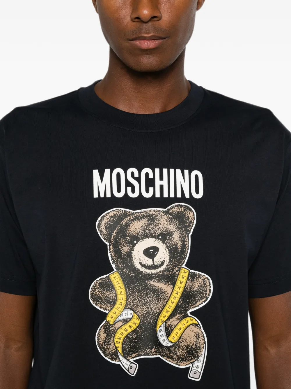 Moschino T-shirt met teddybeerprint Blauw
