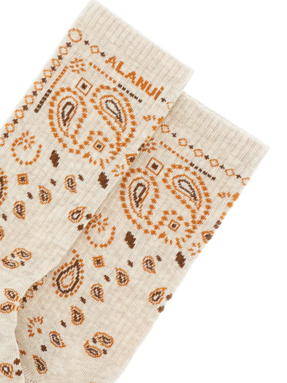Alanui Sokken met paisley-jacquard Beige