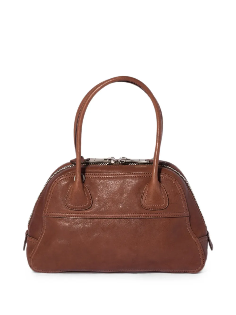 Miu Vivant nappa leren tas Bruin