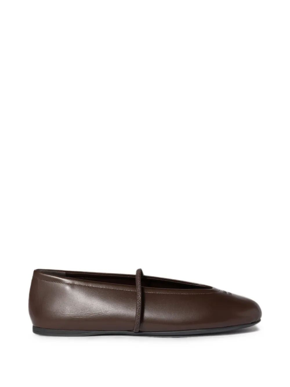 Miu Miu nappa leather ballerinas - Marrone