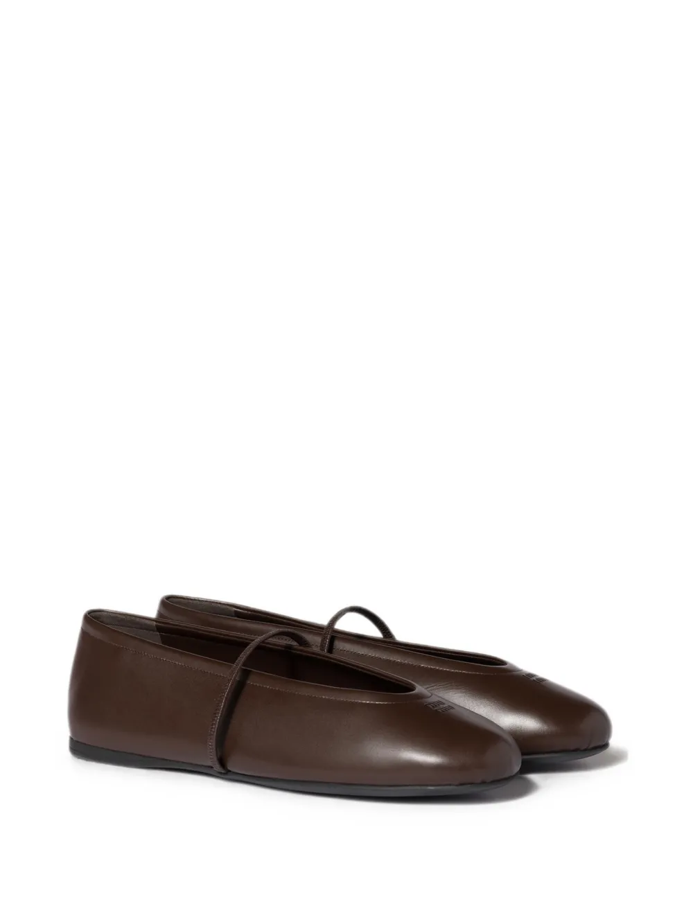 Miu nappa leather ballerinas Bruin