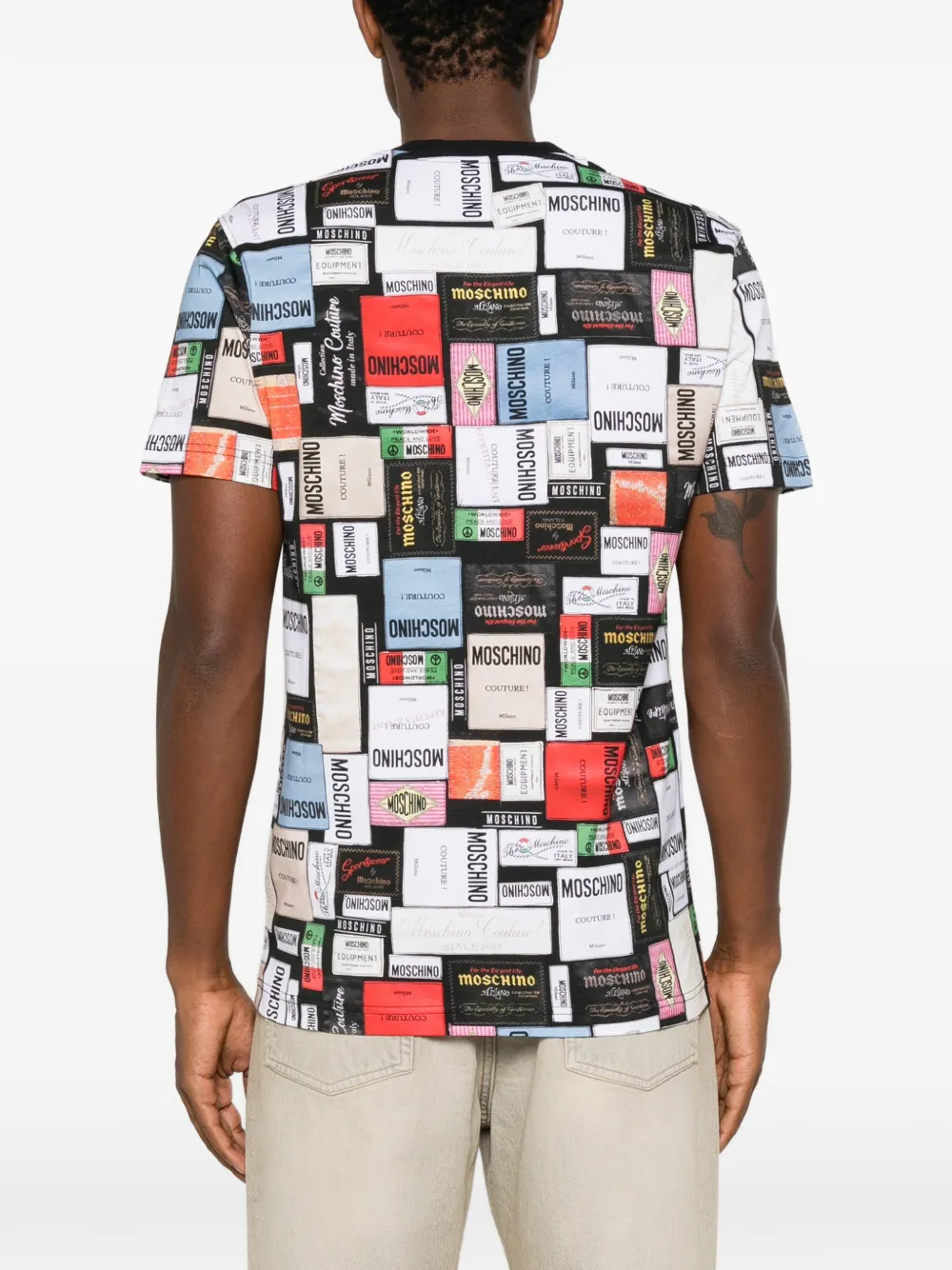 Moschino Couture T-shirt met label-print Wit