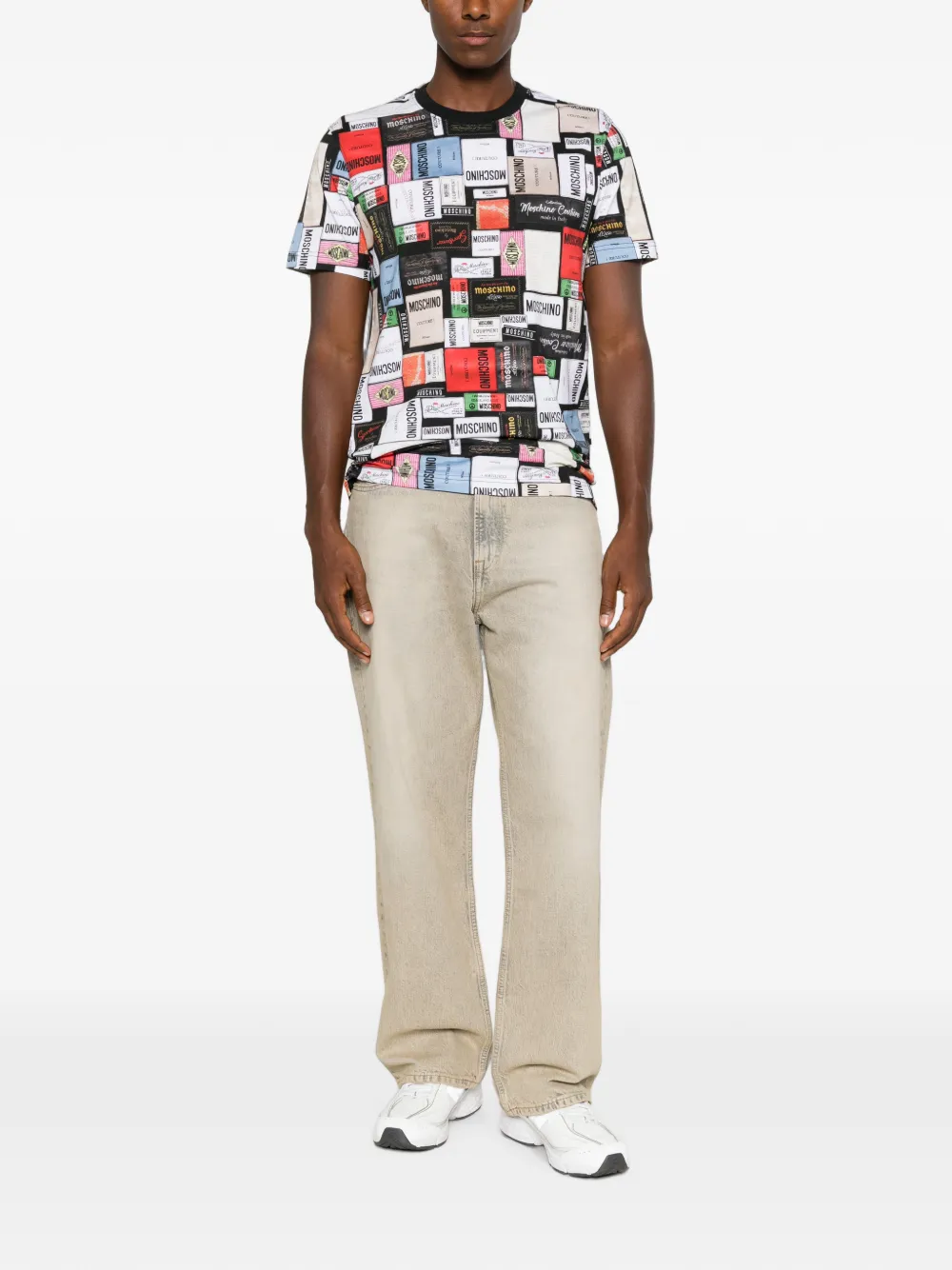 Moschino Couture T-shirt met label-print Wit