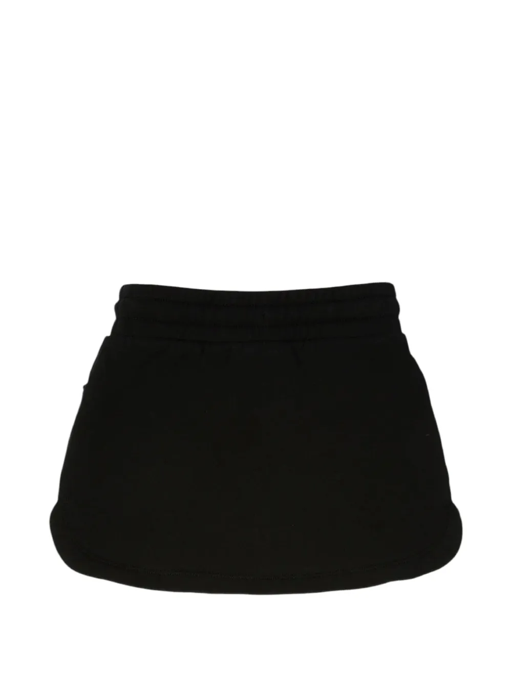 Off-White Kids logo-print drawstring skirt Zwart