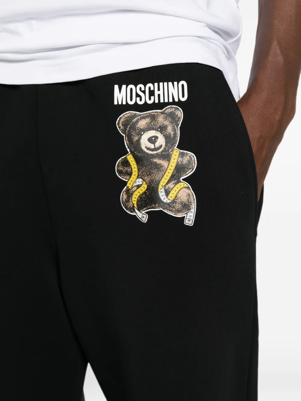 Moschino Trainingsbroek met teddybeerprint Zwart