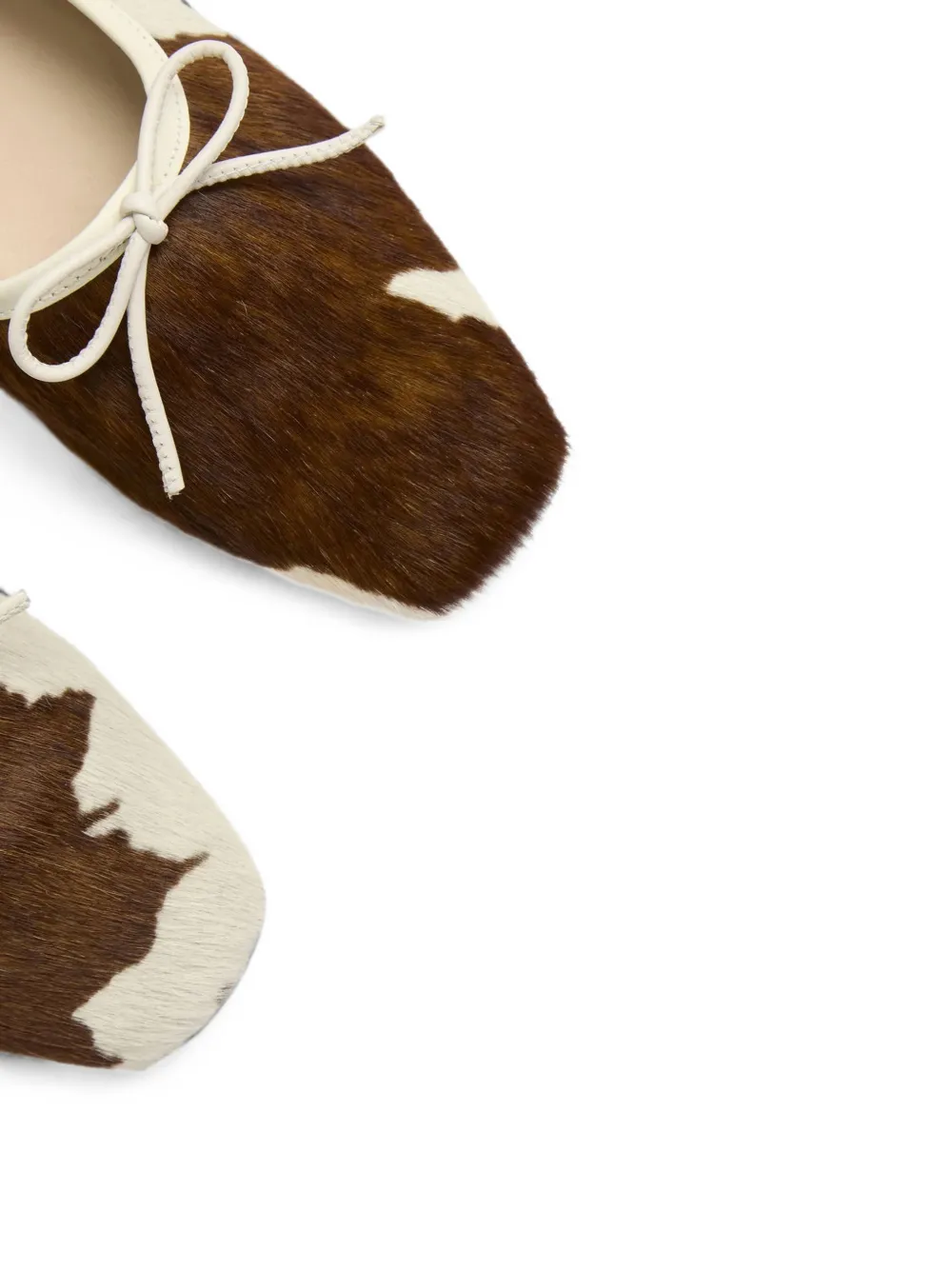 FREDA SALVADOR Jada calf-hair ballet flats Bruin