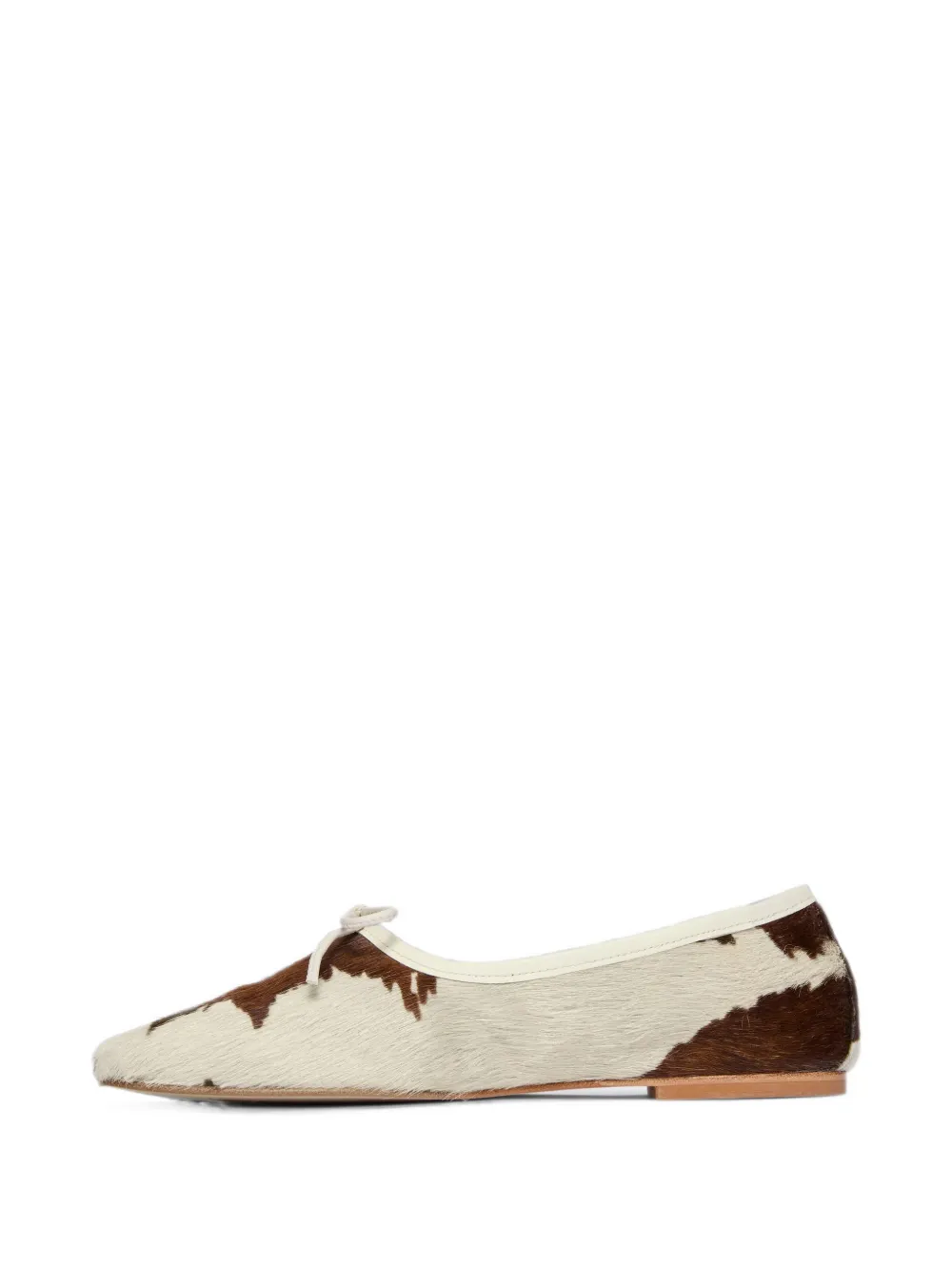 FREDA SALVADOR Jada calf-hair ballet flats Bruin