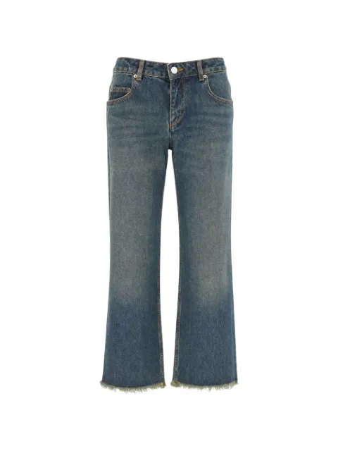 ISABEL MARANT faded-effect frayed jeans