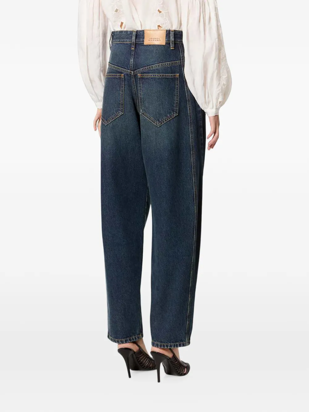 ISABEL MARANT Oriane jeans met barrelpijpen Blauw