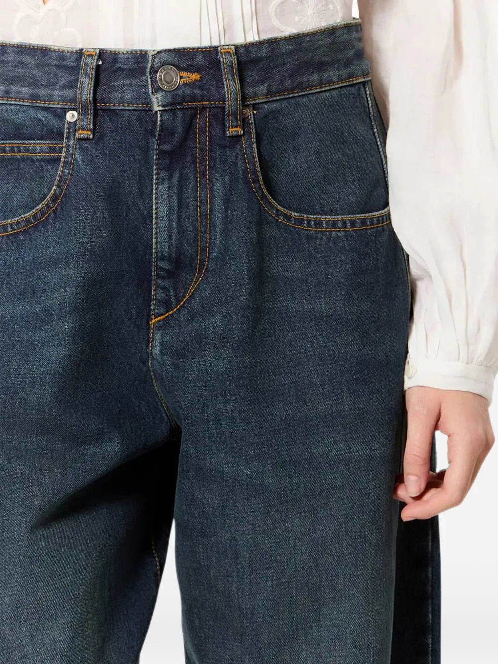 ISABEL MARANT Oriane jeans met barrelpijpen Blauw