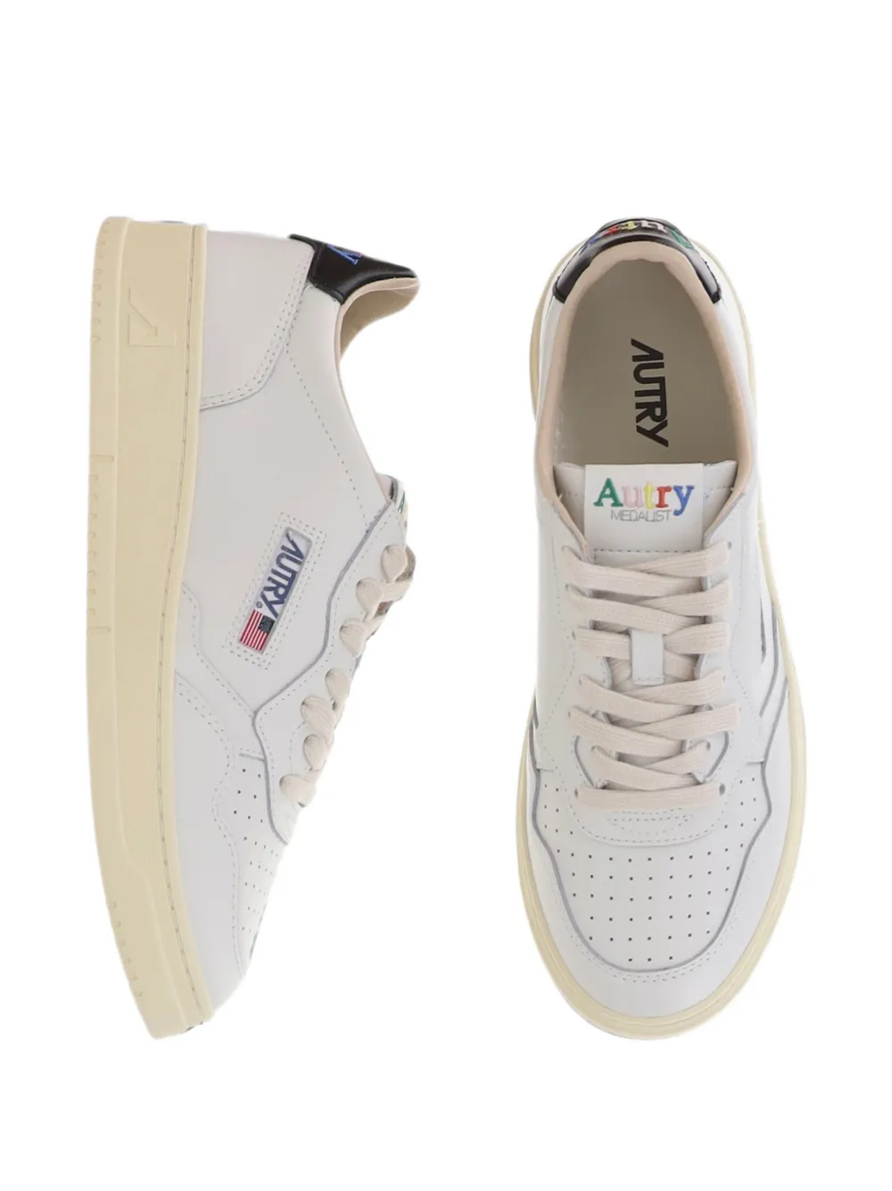 Autry Medalist panelled sneakers Wit