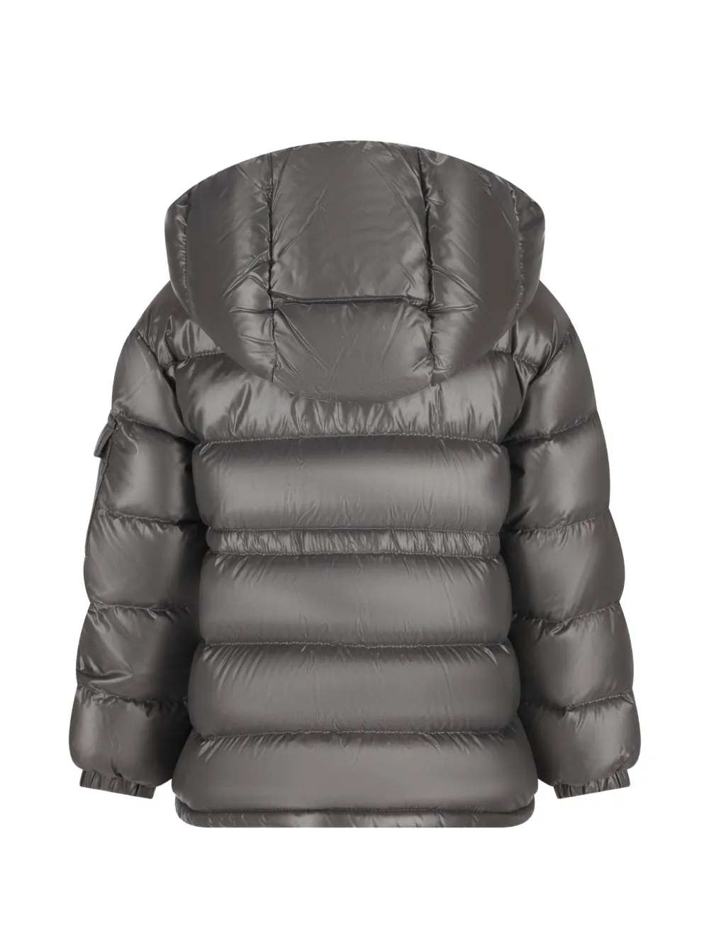 Moncler Enfant Gewatteerd jack met capuchon Grijs