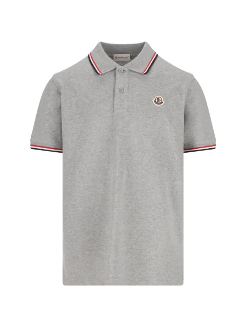 Moncler Enfant playera tipo polo con parche del logo