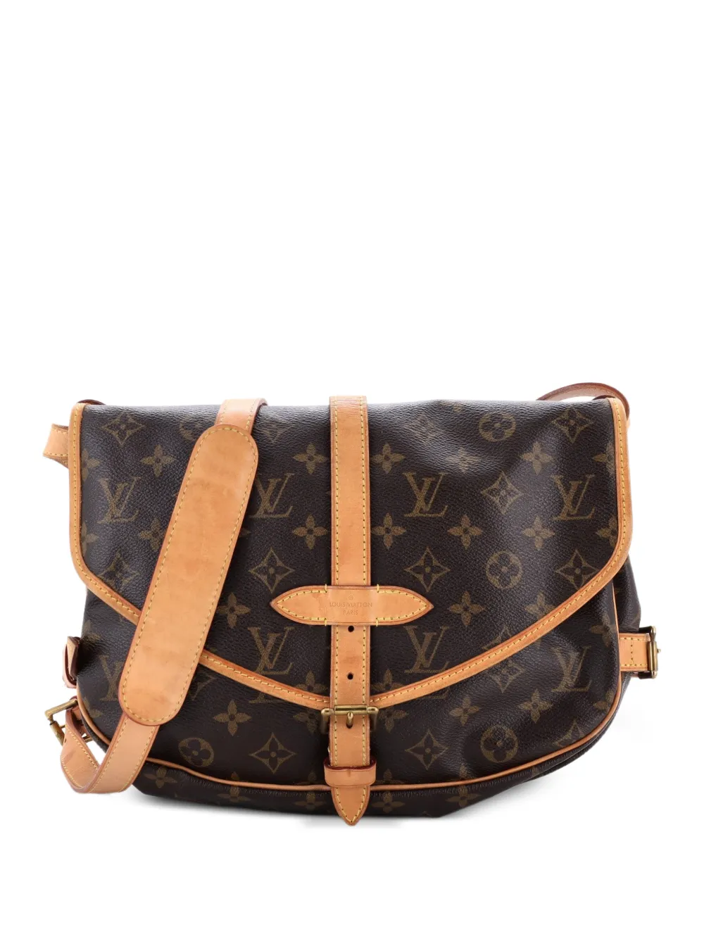 Louis Vuitton Pre-Owned Saumur Monogram Canvas BB Umhängetasche - Braun
