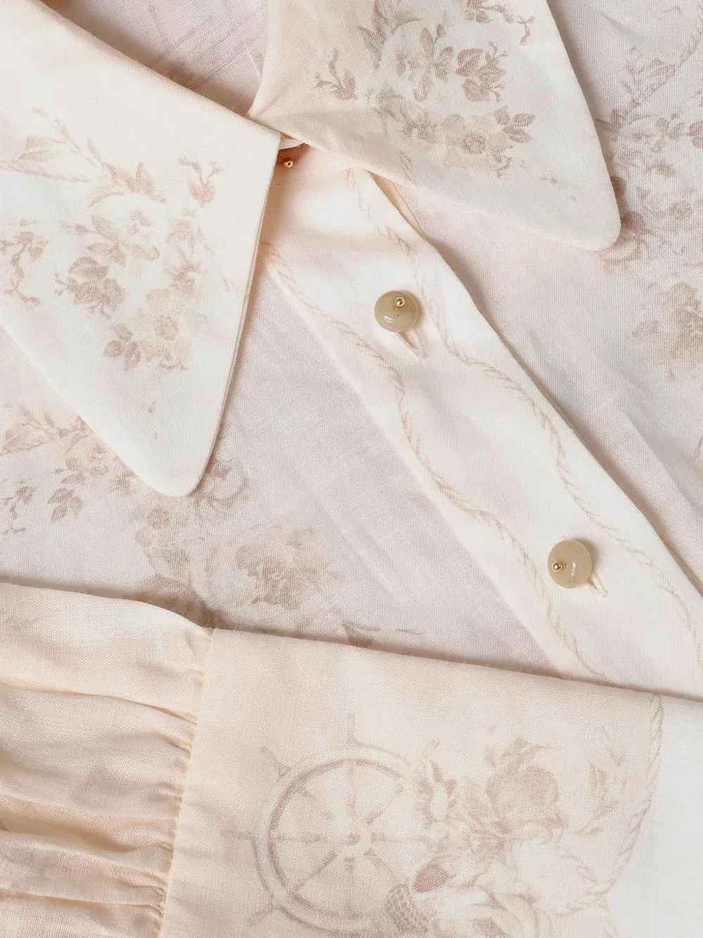 ZIMMERMANN Blouse met bloemenprint Beige