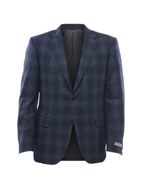 Corneliani check-pattern single-breasted blazer