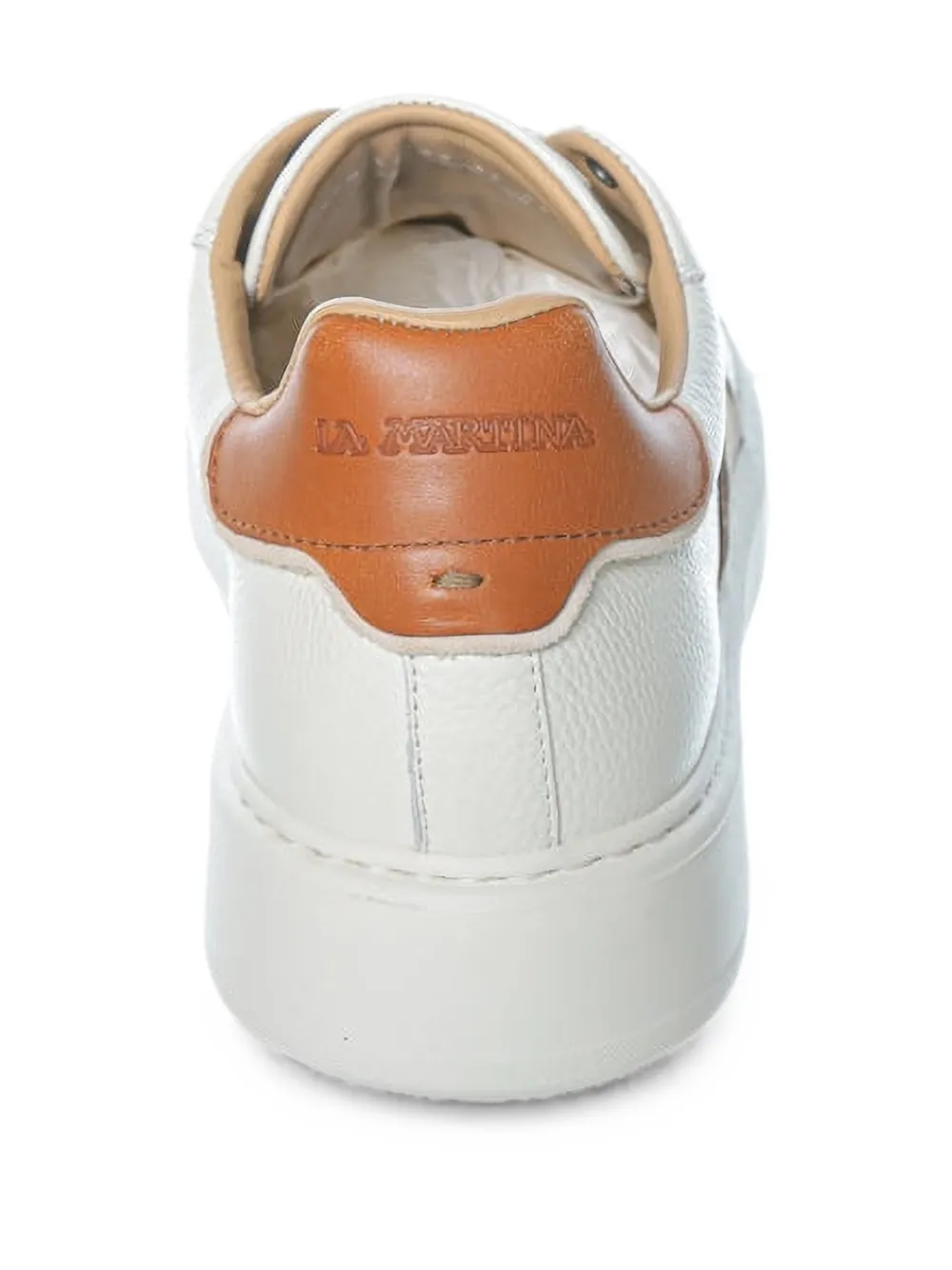 La Martina Blubber leather sneakers Wit