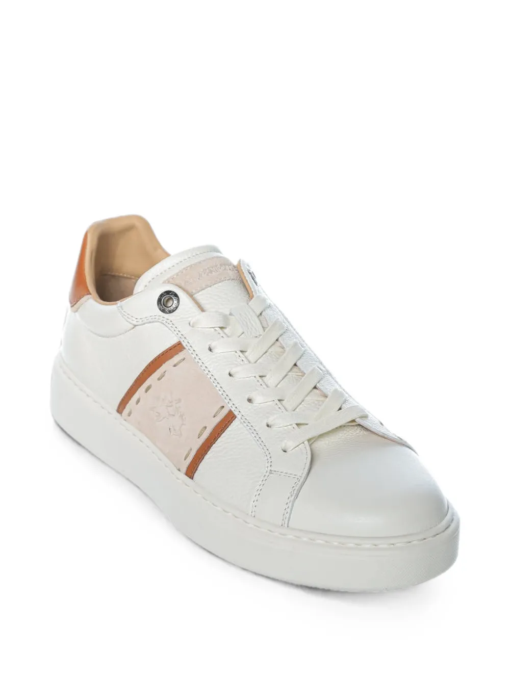 La Martina Blubber leather sneakers Wit