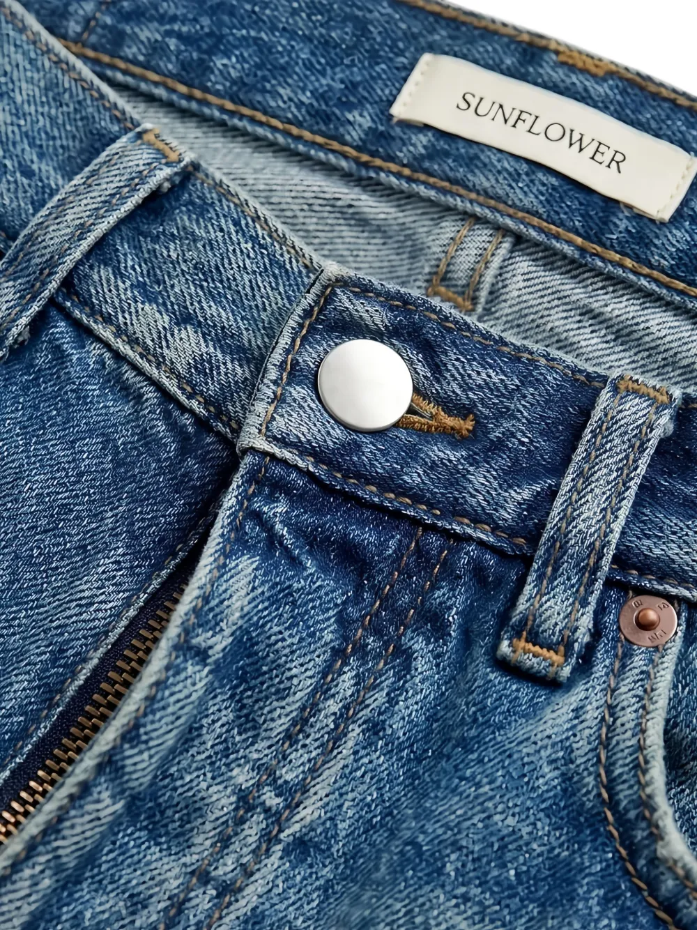Sunflower Loose straight jeans Blauw