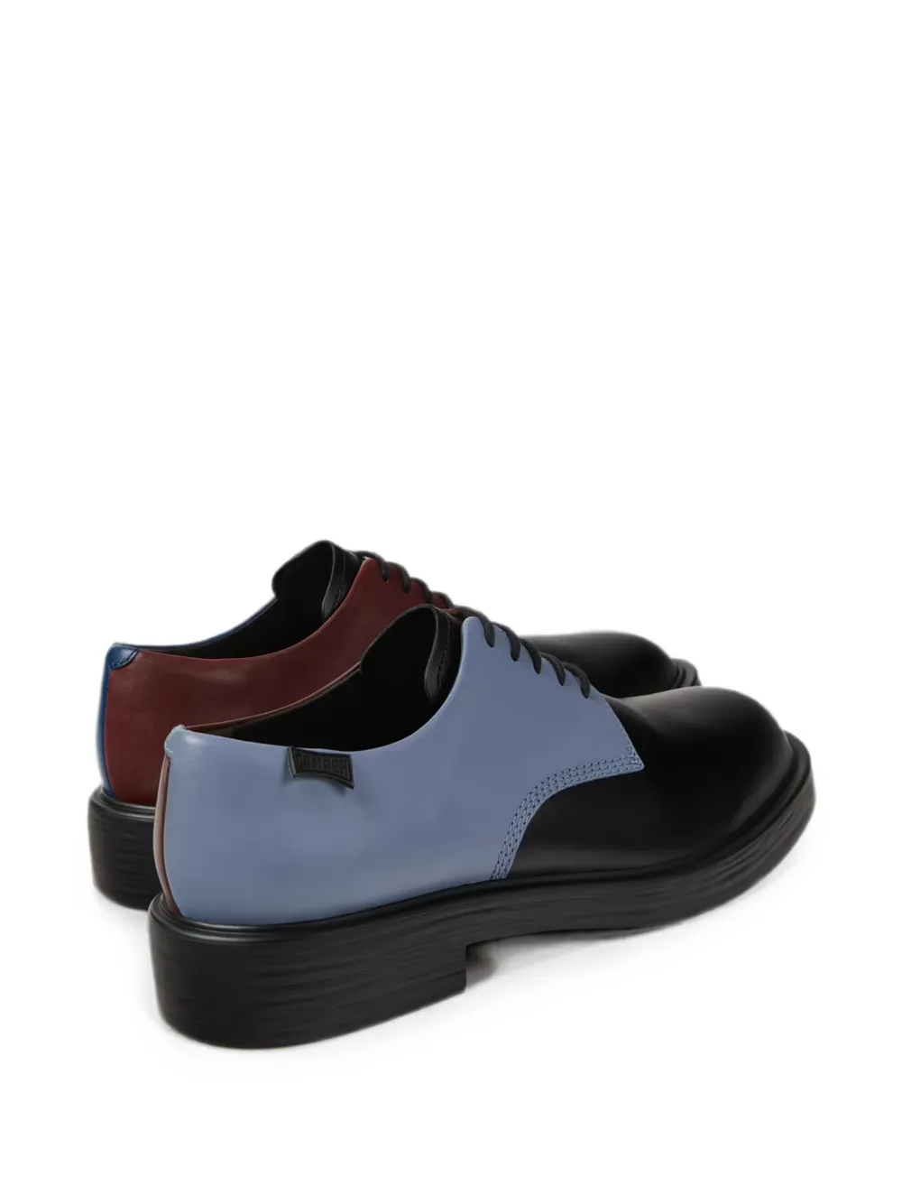 Camper Twins leather Derby shoes Zwart