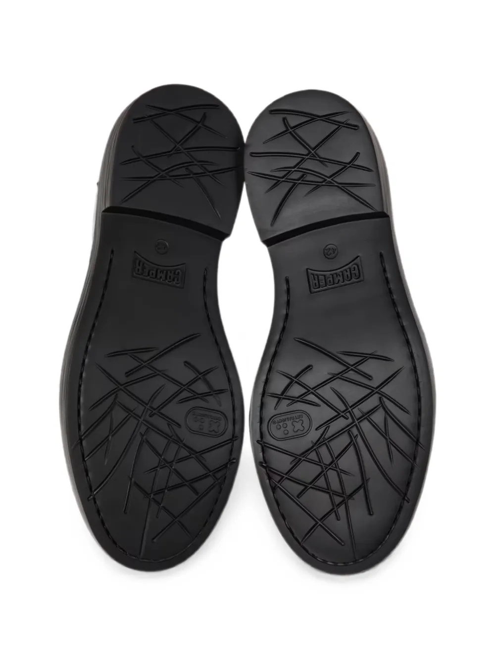 Camper Twins leather Derby shoes Zwart