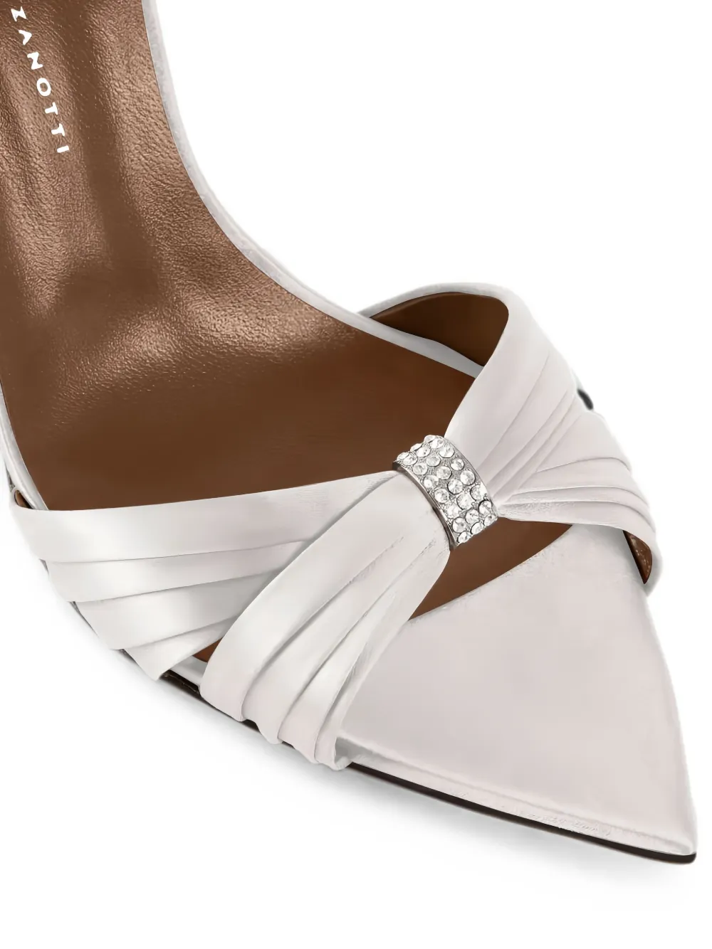 Giuseppe Zanotti Lumière rhinestone-embellished heeled sandals Wit