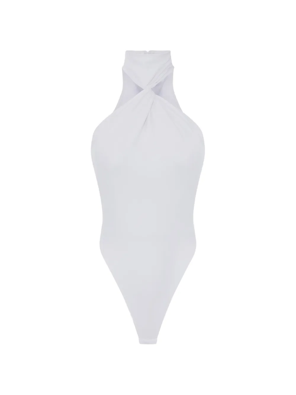 Elisabetta Franchi Body con scollo a V - Bianco