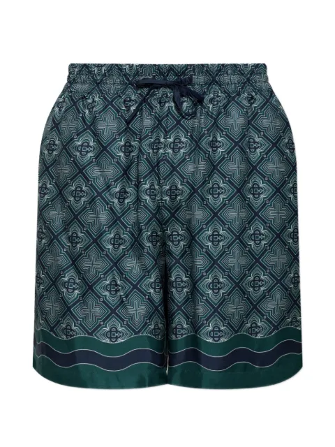 Casablanca Radiating Monogram silk deck shorts