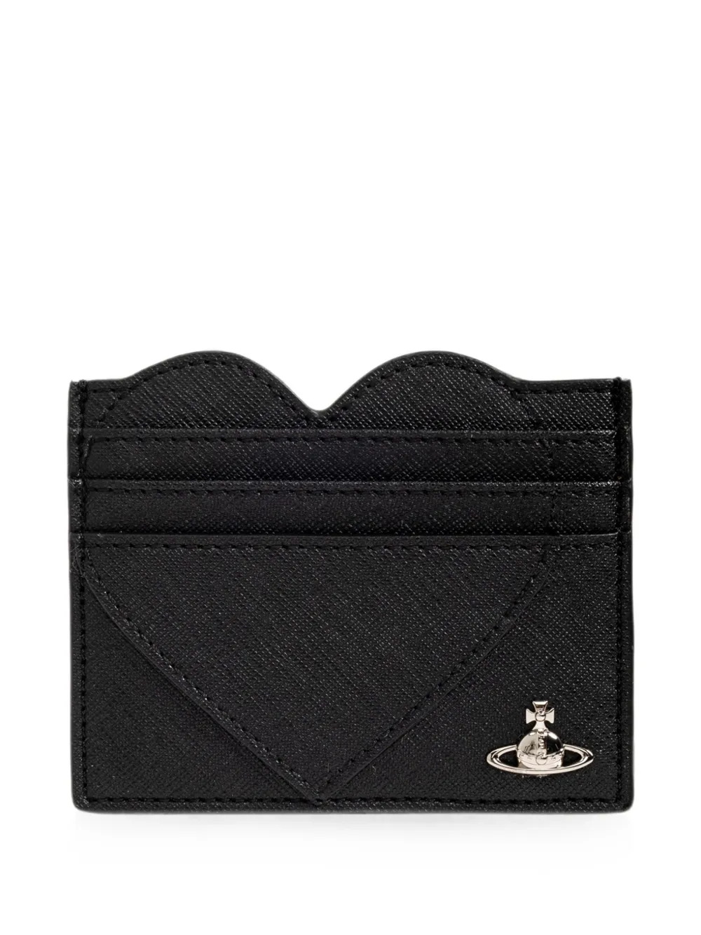 Vivienne Westwood heart-shape Orb card holder - Nero