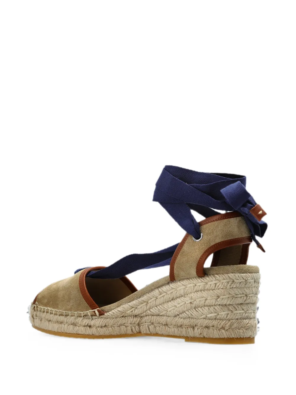 Versace Lola wedge sandals Beige