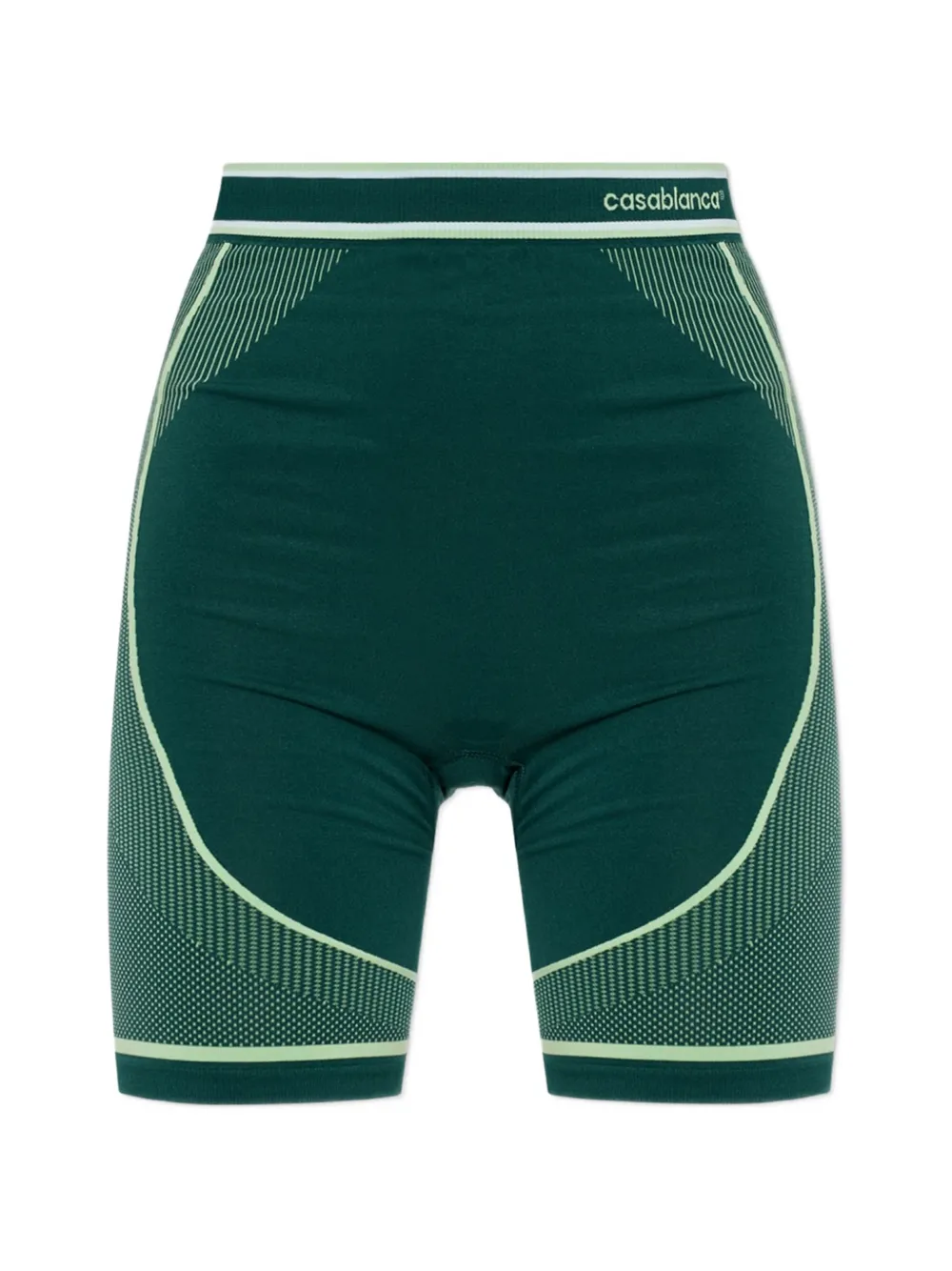 Casablanca logo-print running shorts - Grün