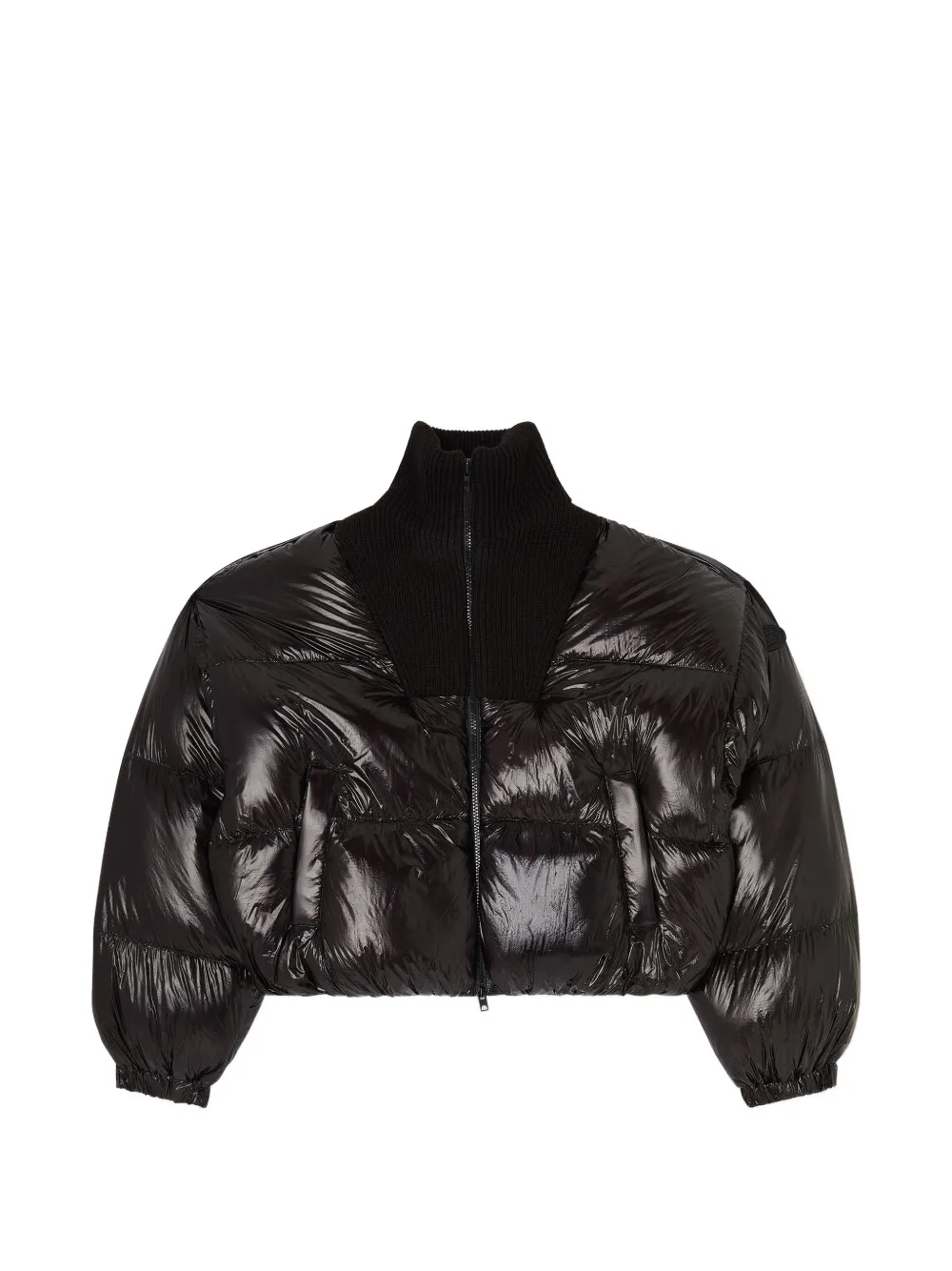 Diesel high-neck puffer jacket - Black
