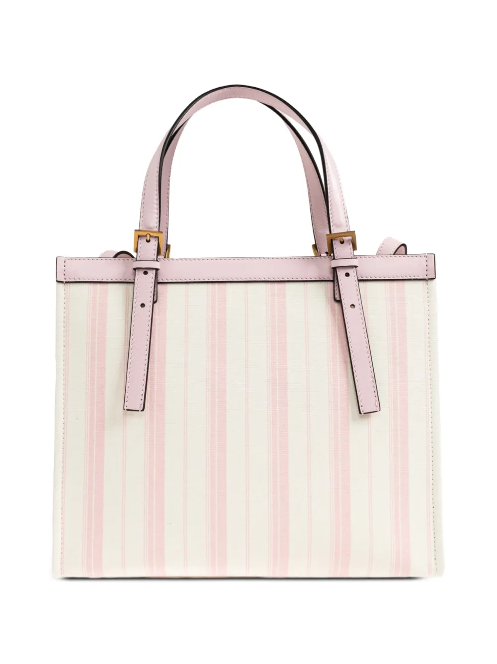 Versace Rivière gestreepte shopper Roze