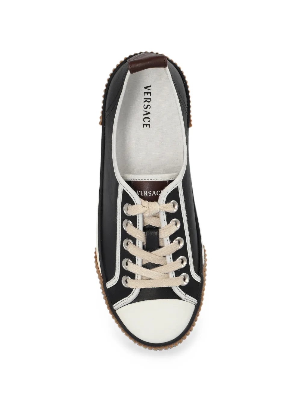 Versace Greca platform sneakers Zwart