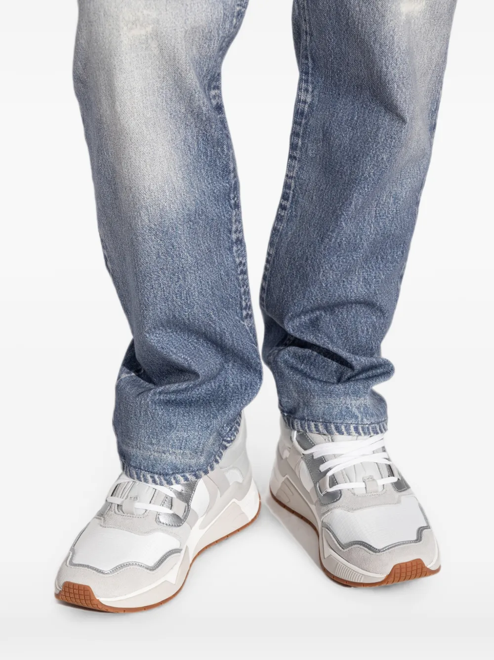 Diesel S-Brentha panelled sneakers Wit