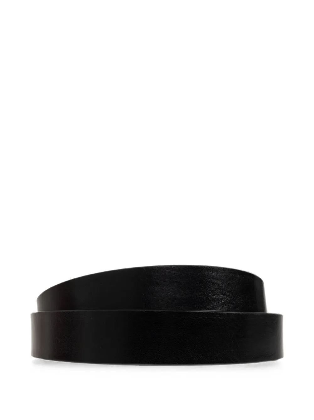 Diesel B-Phoenix leren riem met logo Zwart