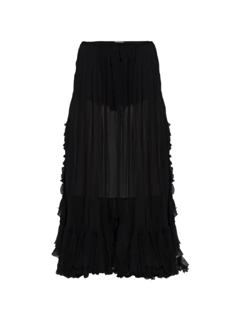 Chloé ruffled silk skirt