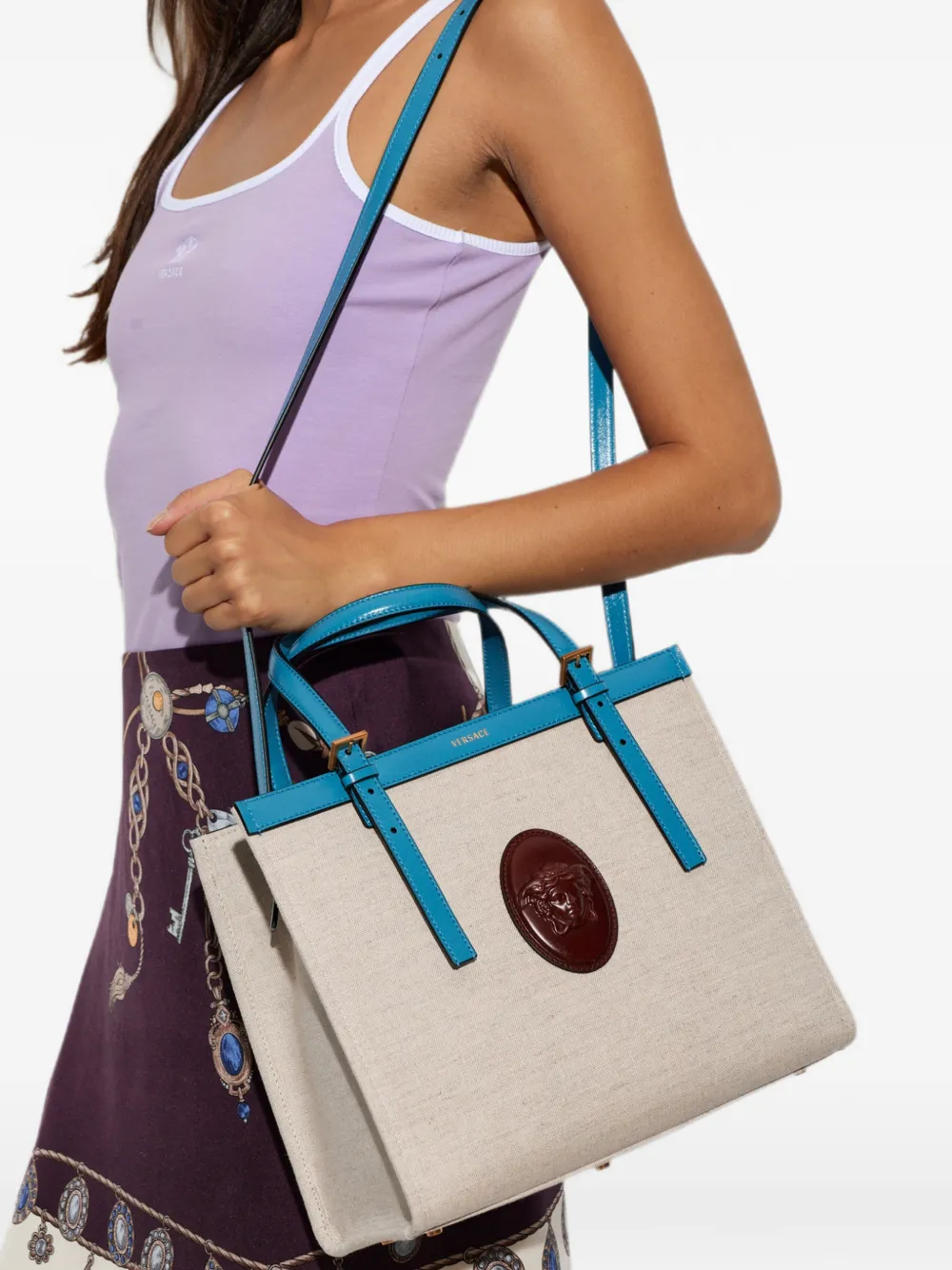 Versace Grote Rivière shopper Beige