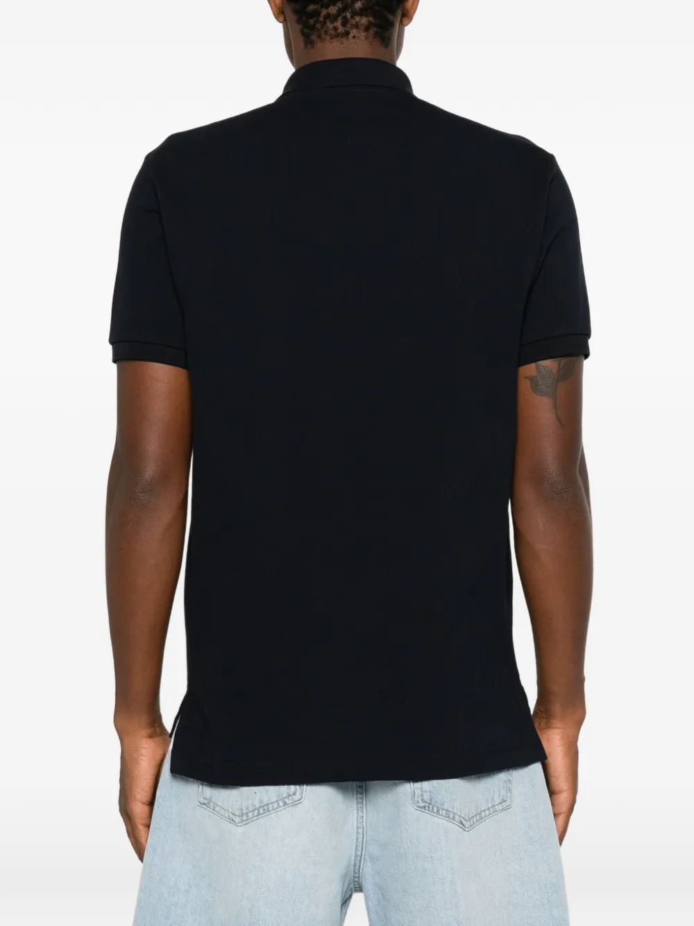 Moschino Poloshirt met logopatch Blauw