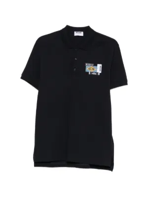 Raf Simons ロゴ ポロシャツ | ブラック | FARFETCH JP