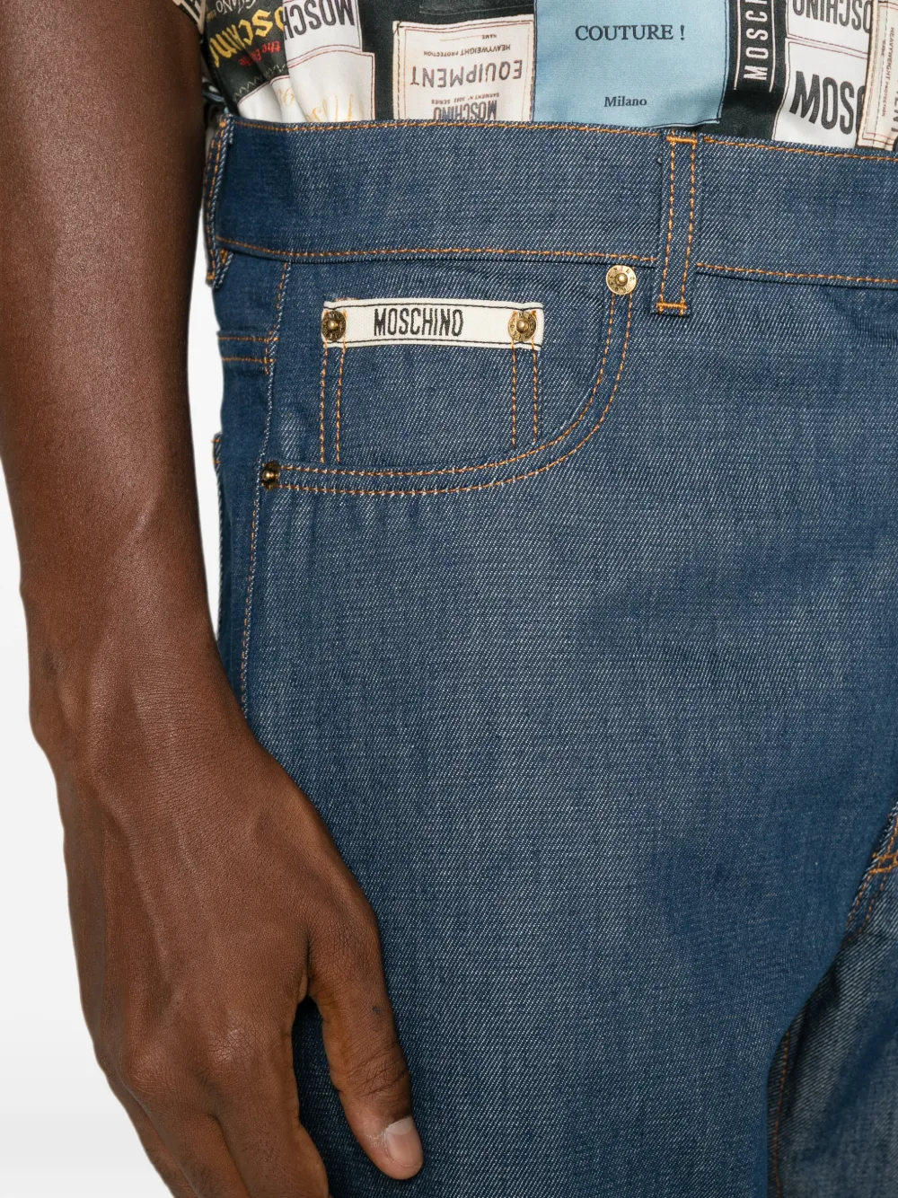Moschino Straight jeans Blauw
