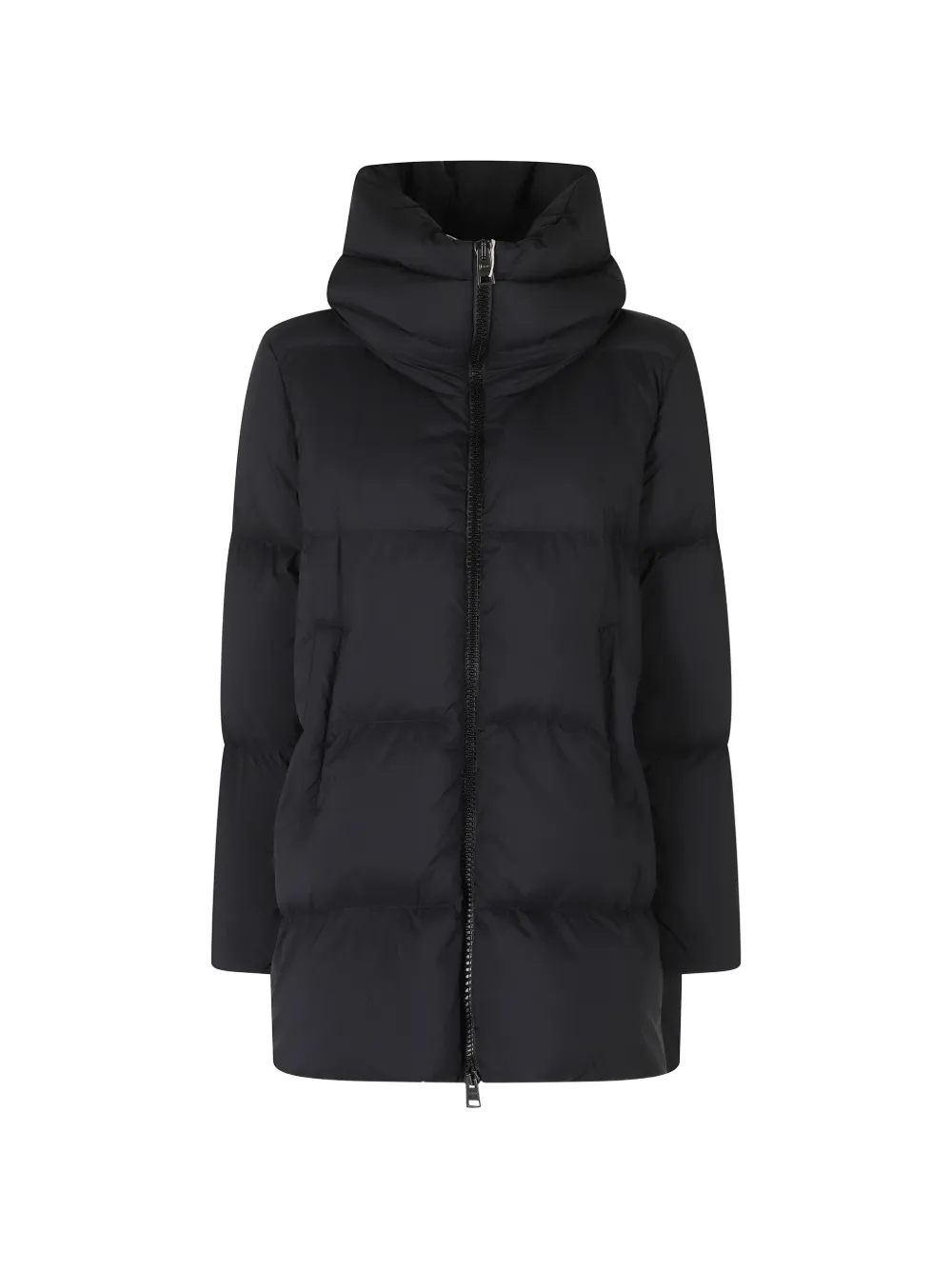 Herno padded high-neck coat - Black