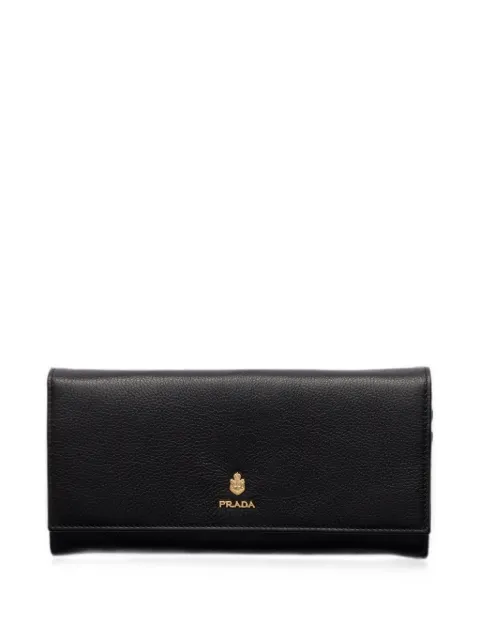 Prada large leather wallet